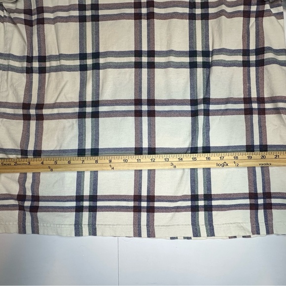 Duck Head Polo Shirt Mens Medium White Blue Plaid Short Sleeve Golf Tour Vintage - Picture 5 of 6